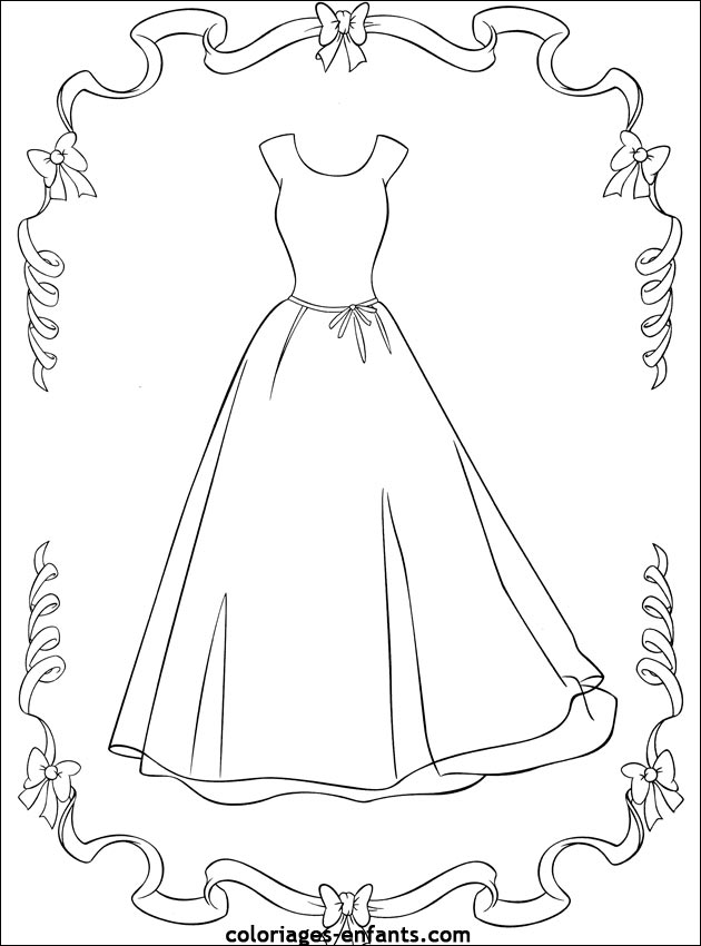 coloriage top model mariage a imprimer