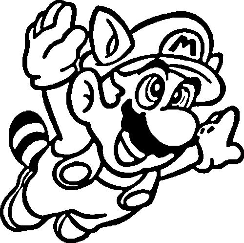 coloriage  dessiner de super mario bros 3