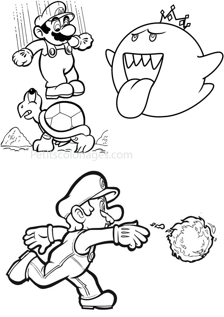 Coloriage Mario Bros Et Luigi