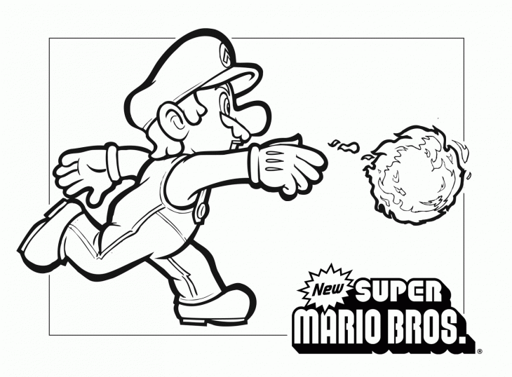 coloriage mario bros page