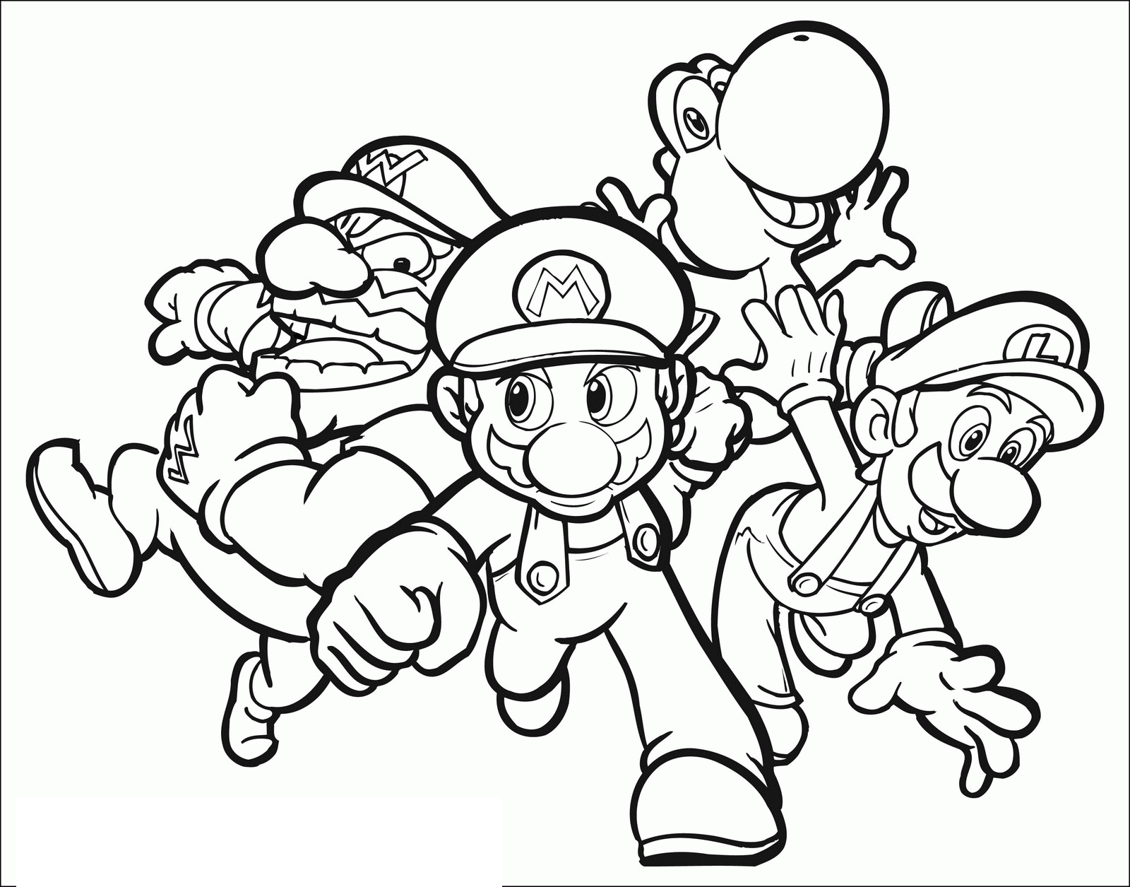 coloriage mario bros page