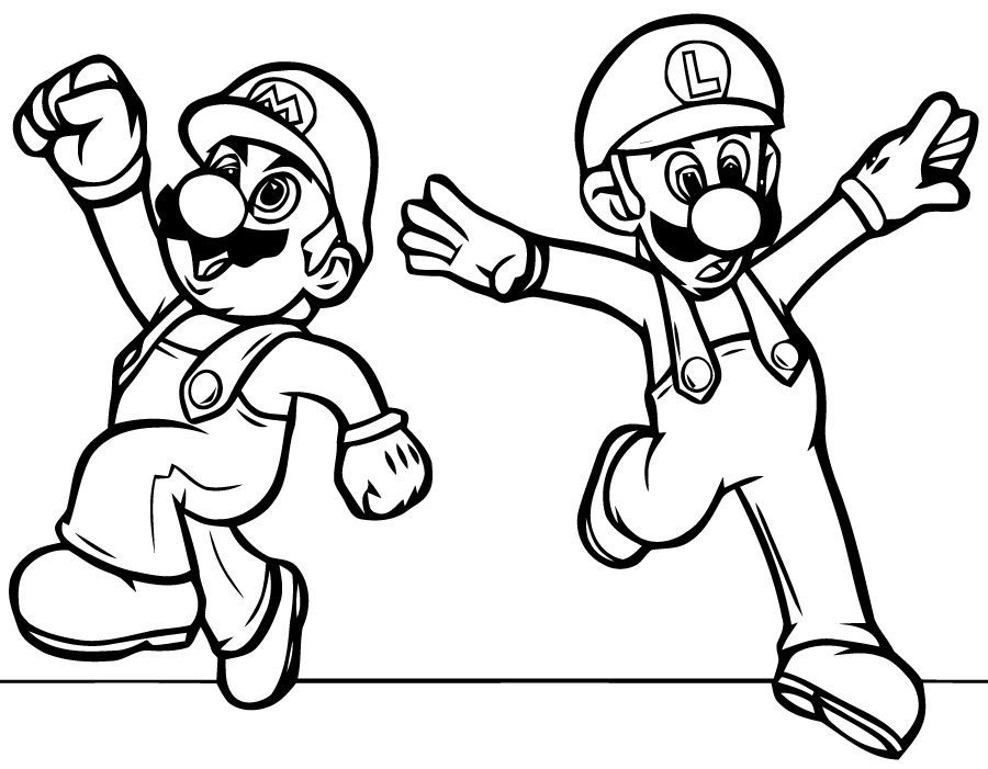 coloriage mario bros gratuit