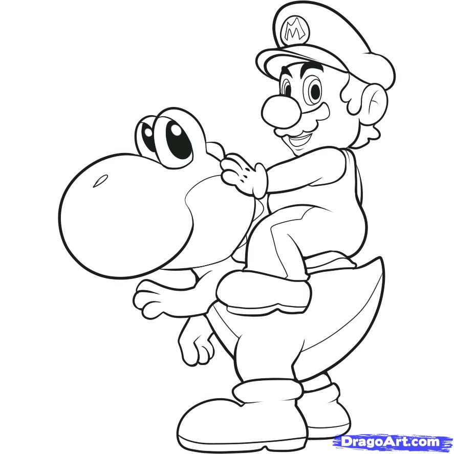 coloriage   dessiner de mario kart 7