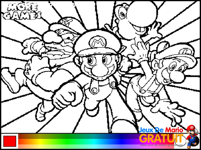 coloriage mario bros a imprimer