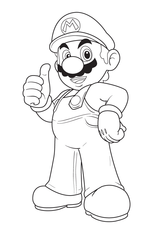 coloriage à dessiner mario kart wii à imprimer