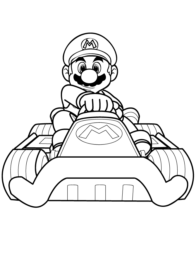 dessin à colorier mario aux jeux olympiques d'hiver