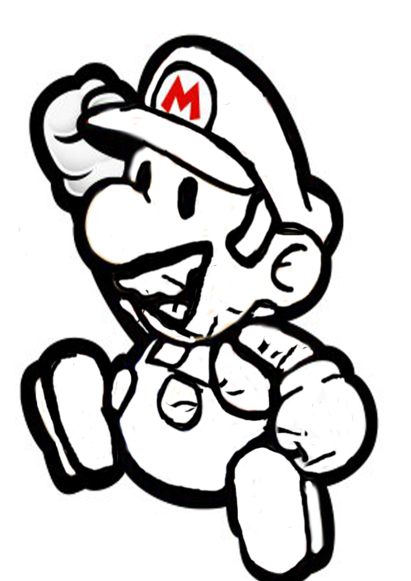 coloriage à dessiner mario kart wii