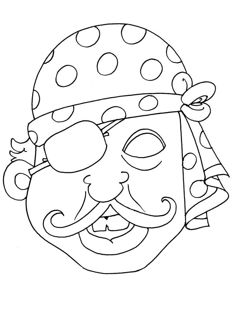 dessin a colorier masque carnaval maternelle