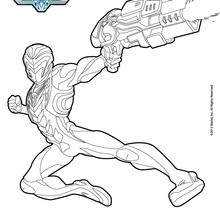 coloriage de max steel a imprimer