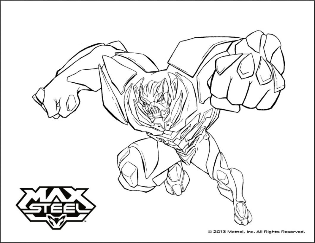 coloriage à dessiner gratuit à imprimer max steel