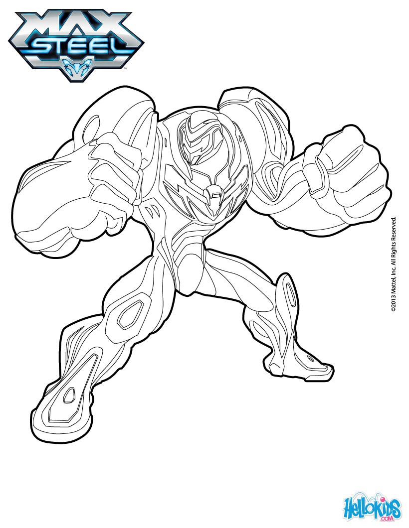 coloriage gratuit max steel