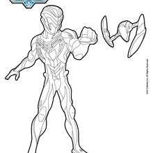 dessin à colorier moto max steel