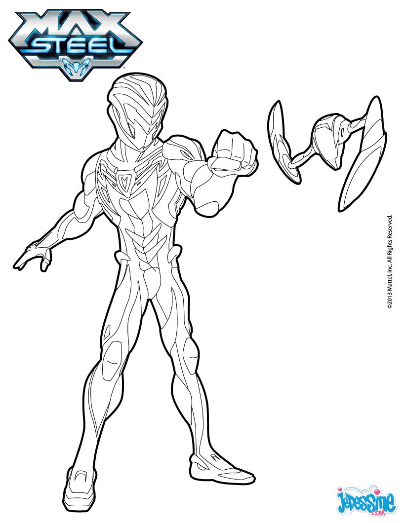 dessin de max steel gratuit