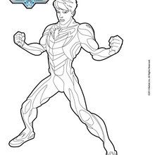 coloriage  dessiner max steel  imprimer