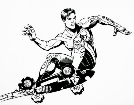 coloriage  dessiner de max steel gratuit