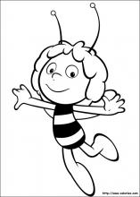 dessin � colorier de maya l abeille