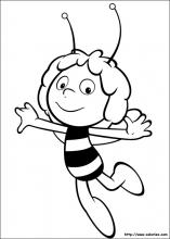 dessin  colorier de maya l abeille