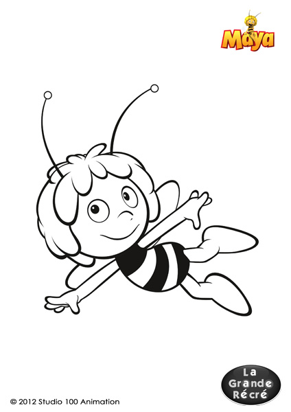 coloriage de maya l abeille