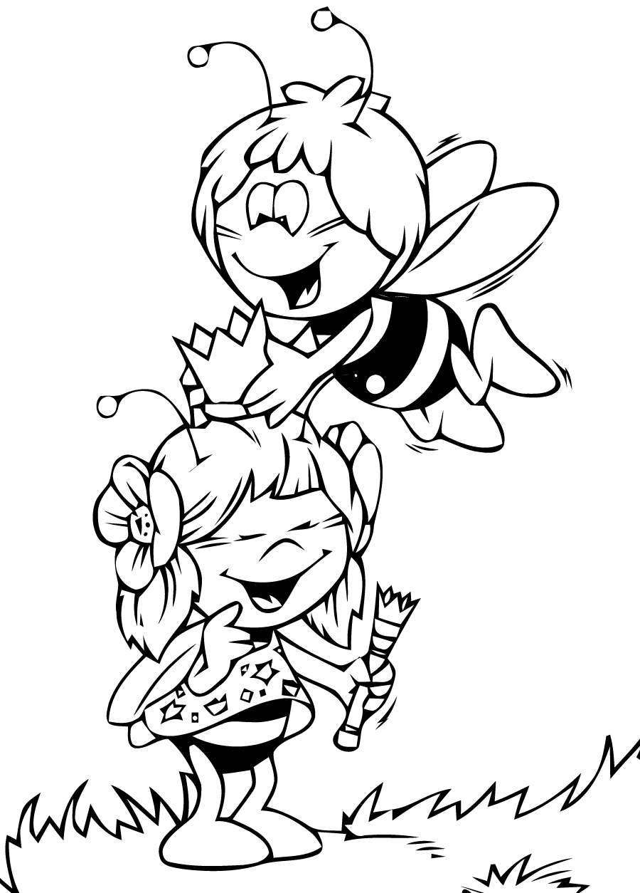 dessin maya l'abeille en ligne