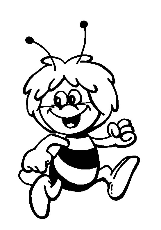 vrac dessin � colorier maya l'abeille
