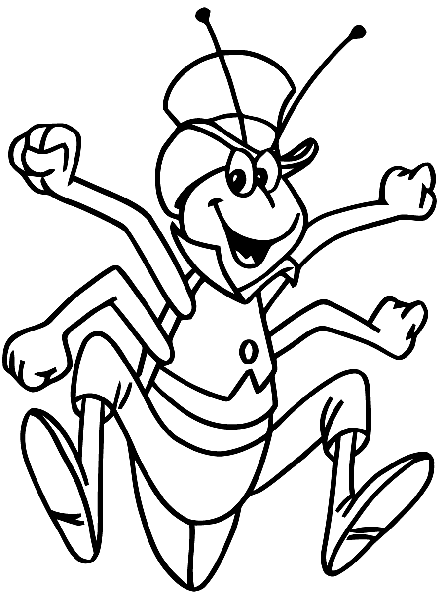 dessin maya l'abeille gratuit