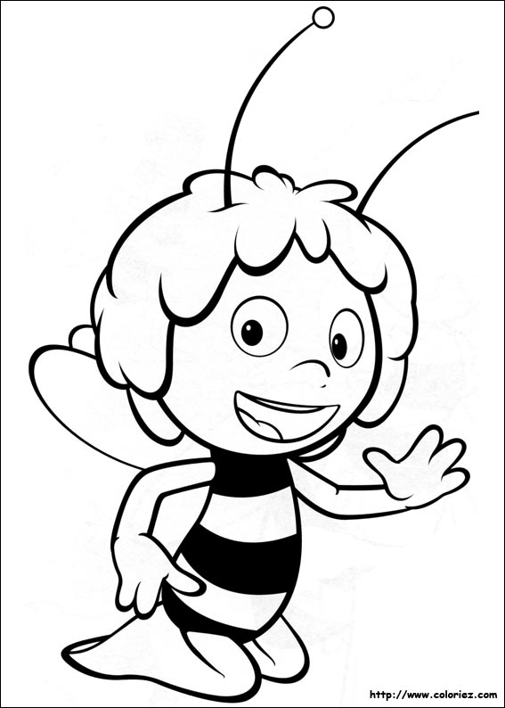vrac coloriage à dessiner maya l'abeille