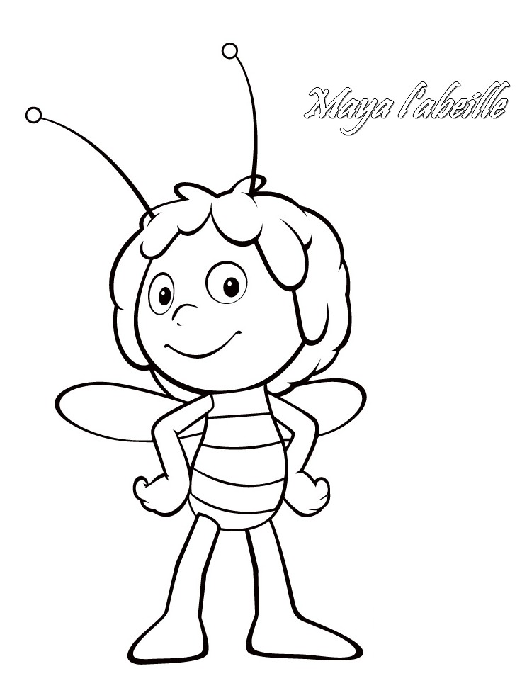 coloriage maya l'abeille en ligne