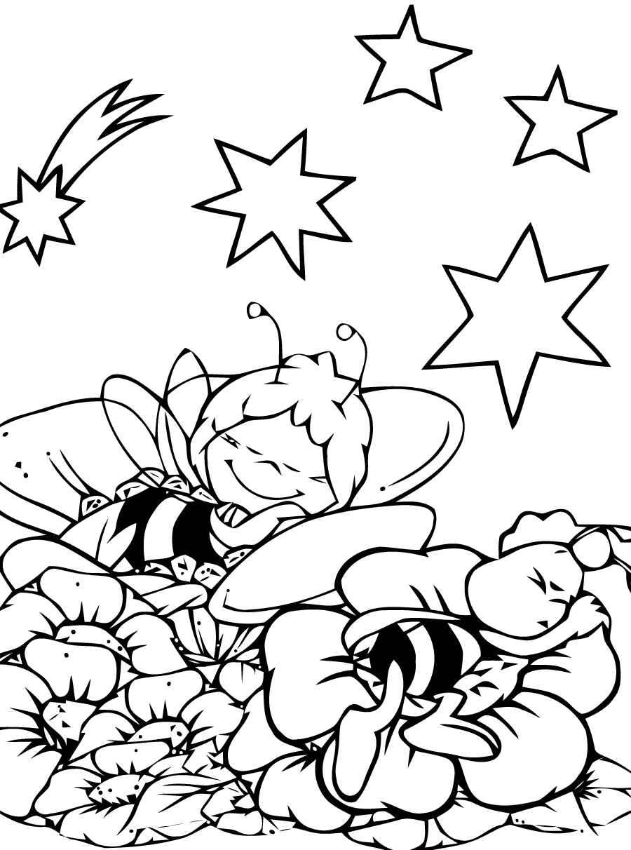 coloriage ƒ dessiner ƒ imprimer maya l abeille