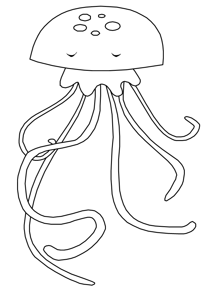 114 dessins de coloriage Méduse à imprimer