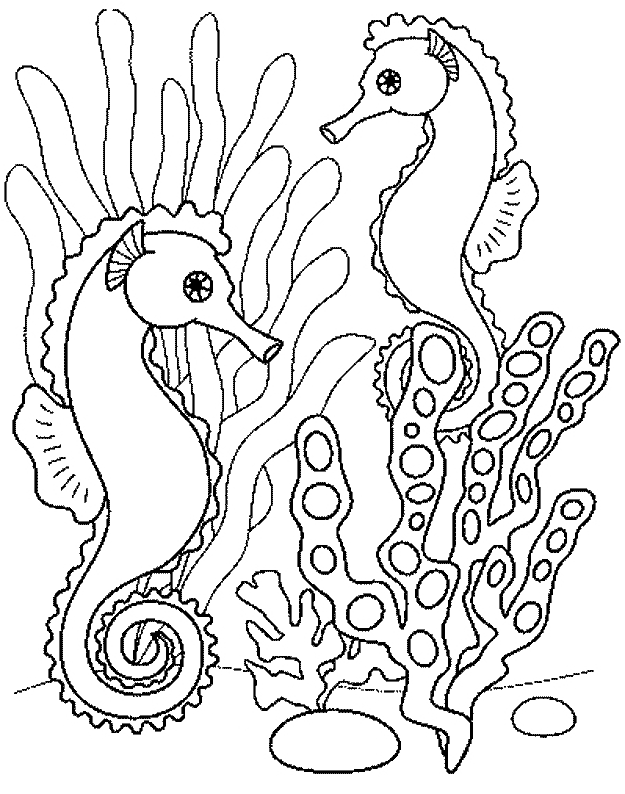 coloriage à dessiner vagues mer