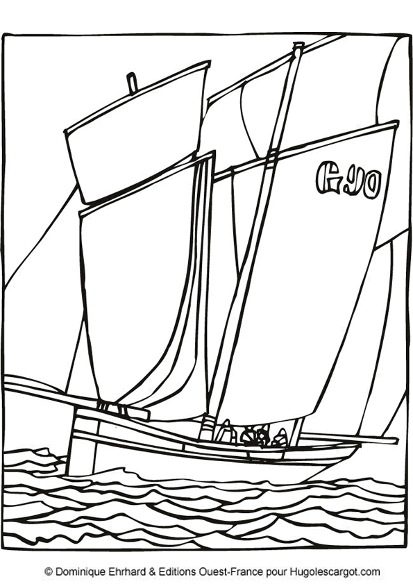 coloriage classe de mer