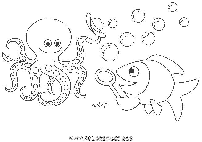 coloriage codé mer maternelle