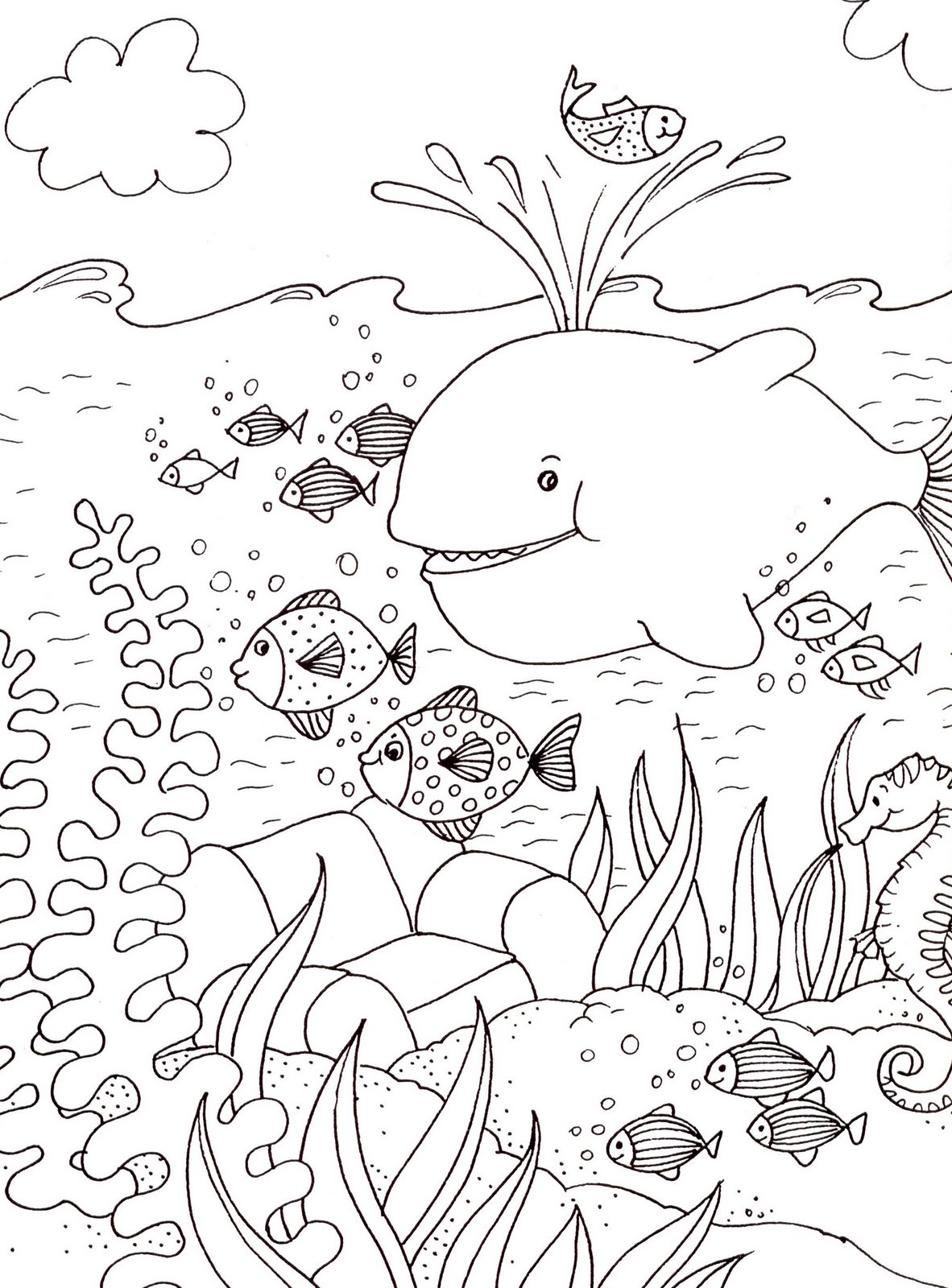 coloriage ƒ dessiner bord de mer dessin ƒ imprimer merliah