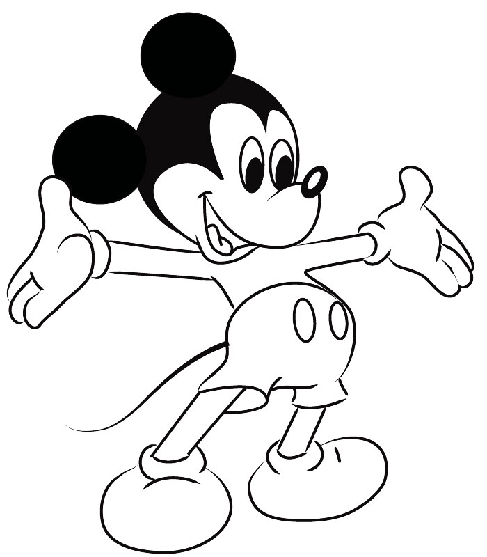 coloriage mickey a imprimer gratuit