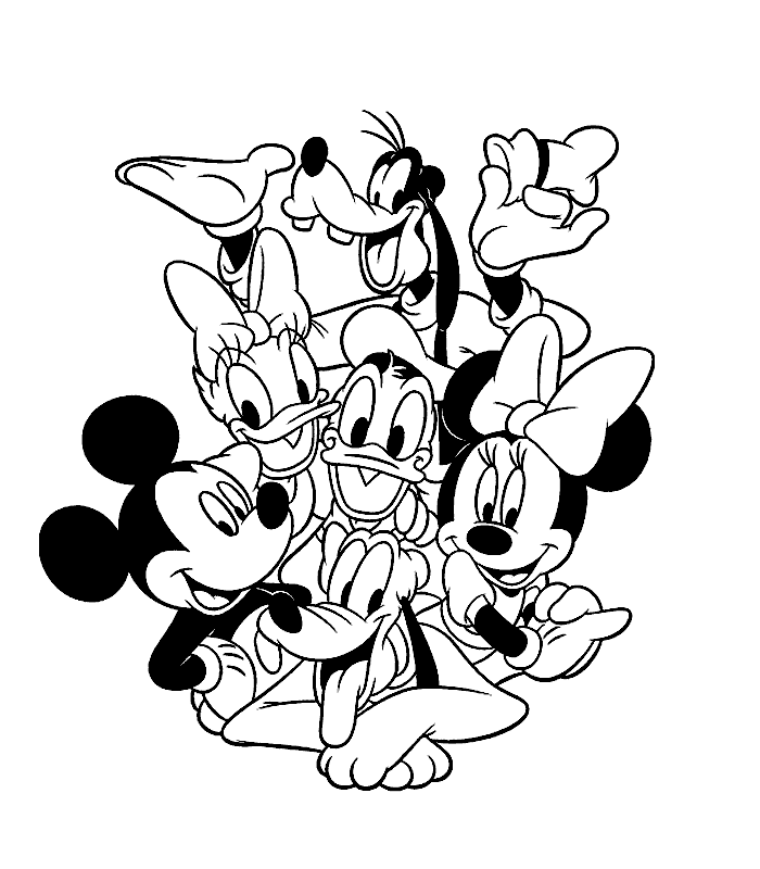 coloriage mickey et ses amis