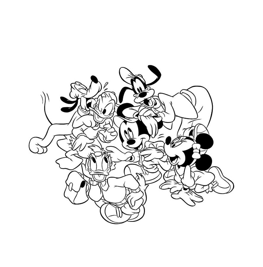 coloriage mickey et ses amis