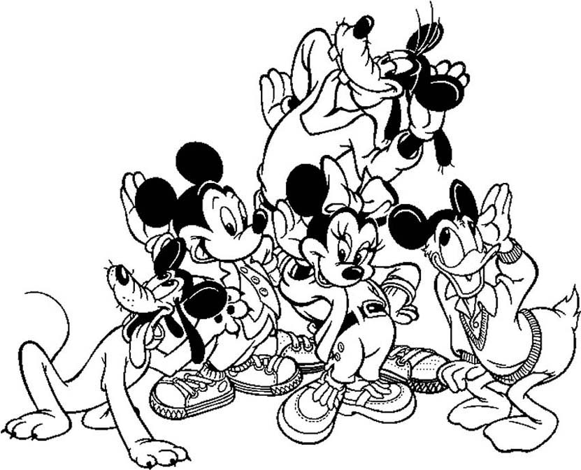 coloriage mickey et ses amis