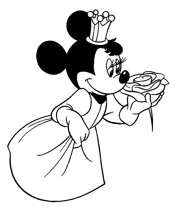 coloriage de mickey et minnie a imprimer