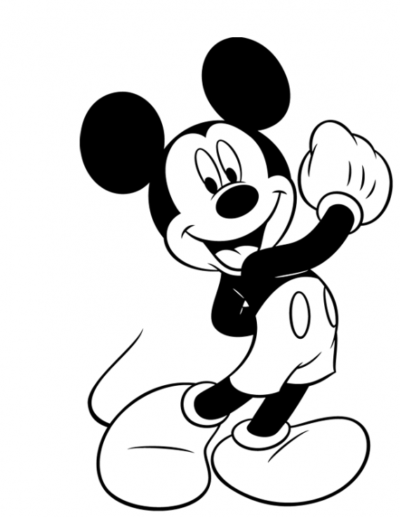 dessin à colorier mickey gratuit à imprimer