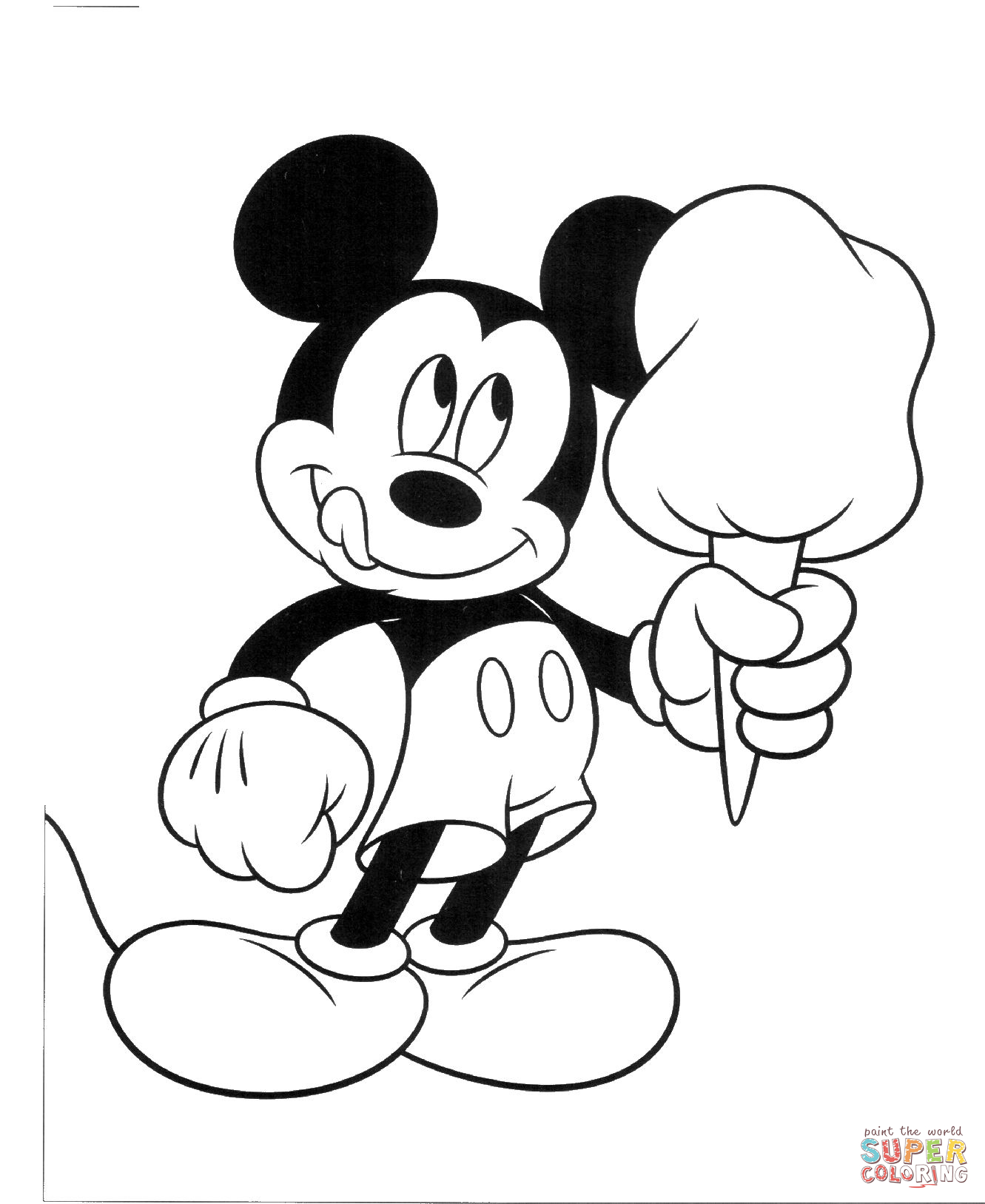 dessin mickey mouse noel