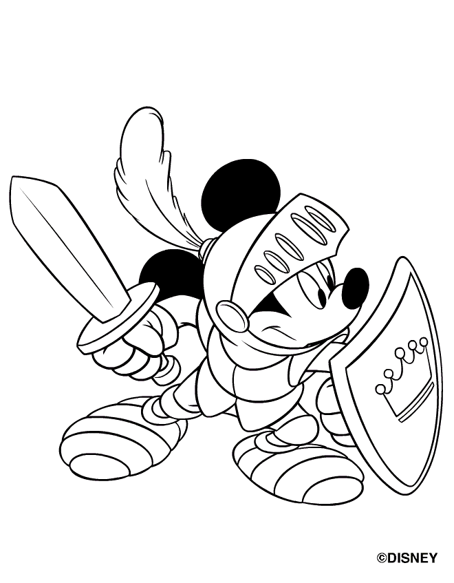 dessin à colorier mickey a telecharger