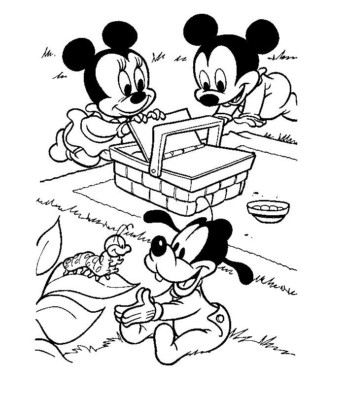 image à colorier mickey mouse