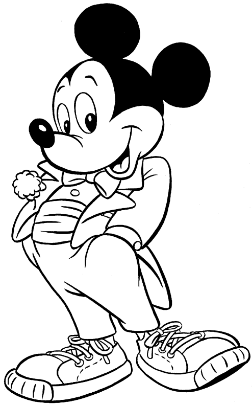 Minnie Mickey Donald Dingo Et Pluto Coloriage Mickey Pre