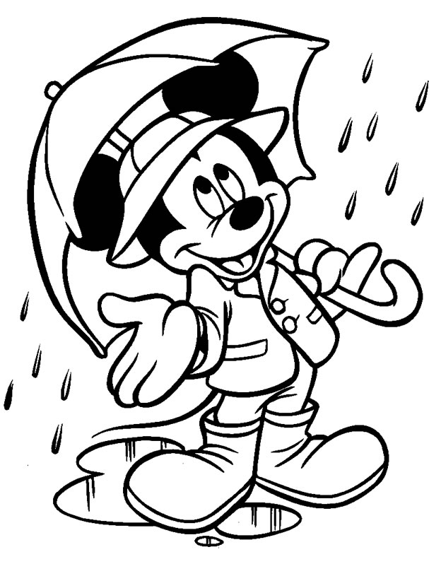 coloriage mickey avion