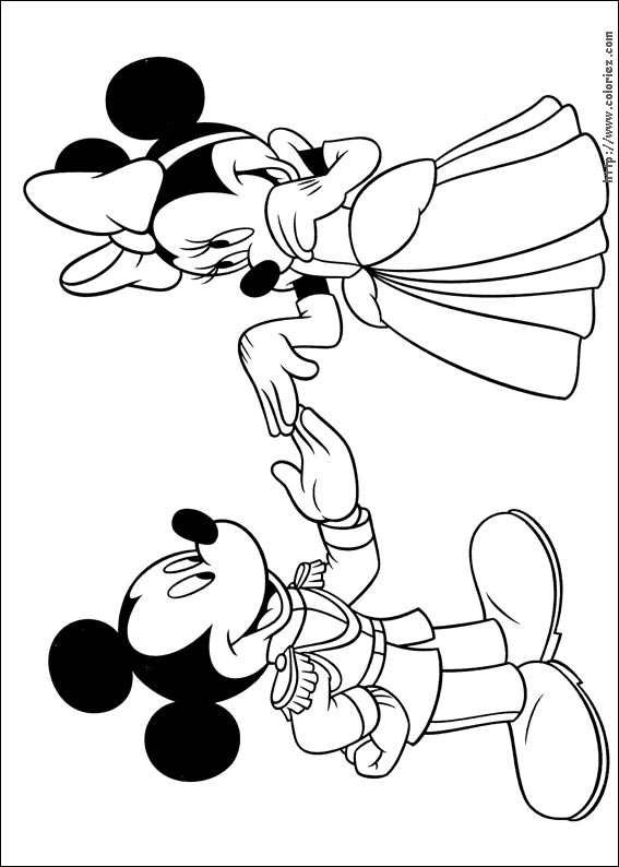 coloriage  dessiner mickey noel en ligne