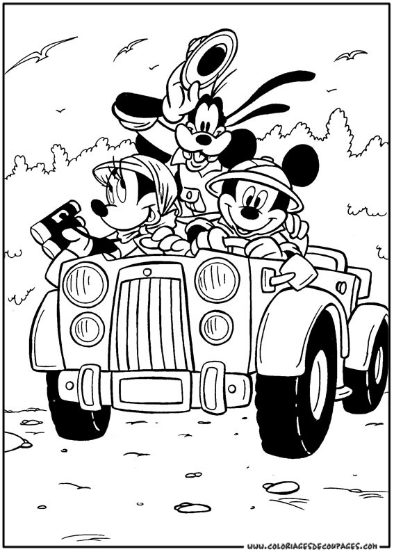 coloriage mickey 3 mousquetaires