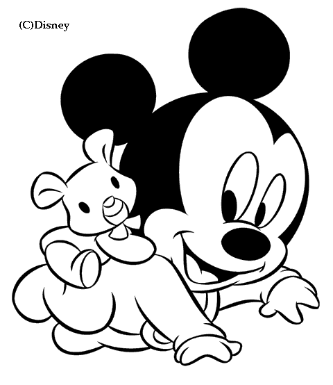 coloriage à dessiner imprimer mickey noel