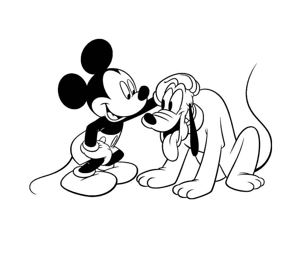 dessin à colorier mickey mouse imprimer gratuit