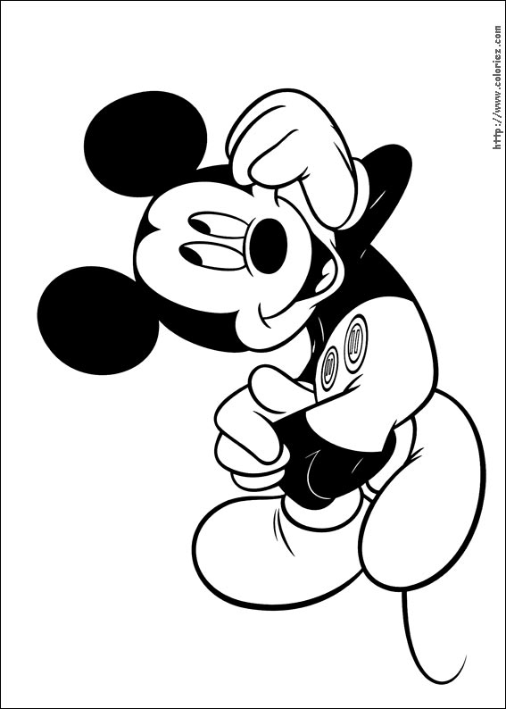 coloriage à dessiner mickey mouse a imprimer