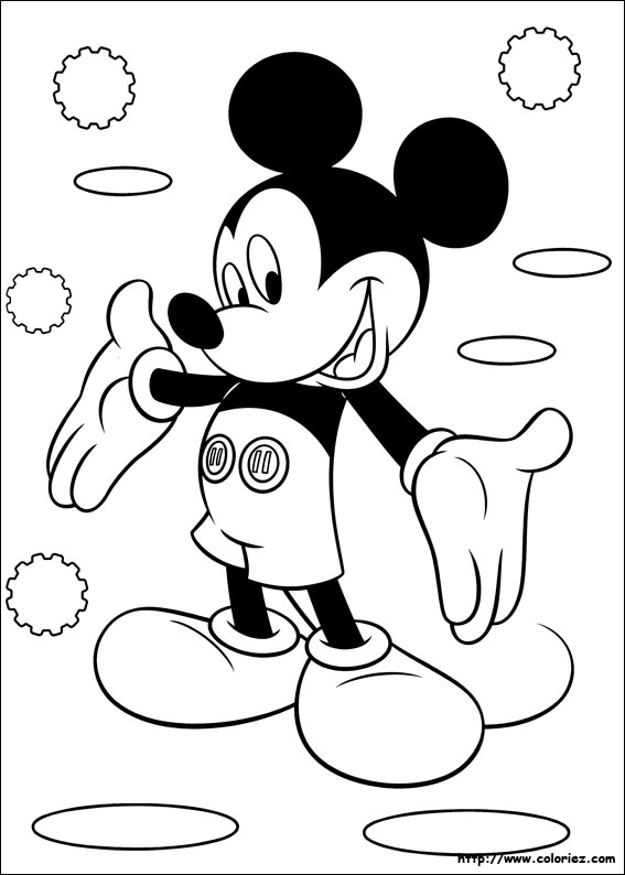 coloriage à dessiner mickey 3 mousquetaires